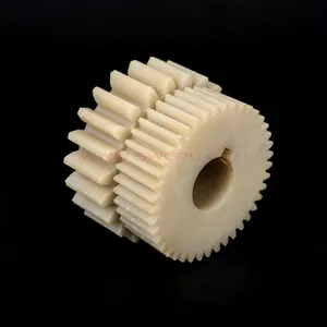 All kinds of plastic acetal, nylon, delrin, peek double spur gears
