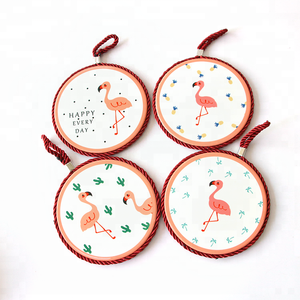 Trivetto <span class=keywords><strong>in</strong></span> <span class=keywords><strong>ceramica</strong></span> carina eco-friendly personalizzato con tappetino di corda e pastiglie per la cucina di casa - Product Image 5