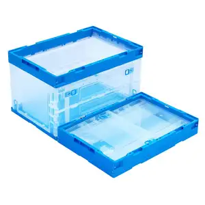 사이드 오픈 박스 이동 상자 플라스틱 접이식 스토리지 접을 수있는 상자 상자 사용자 정의 크기