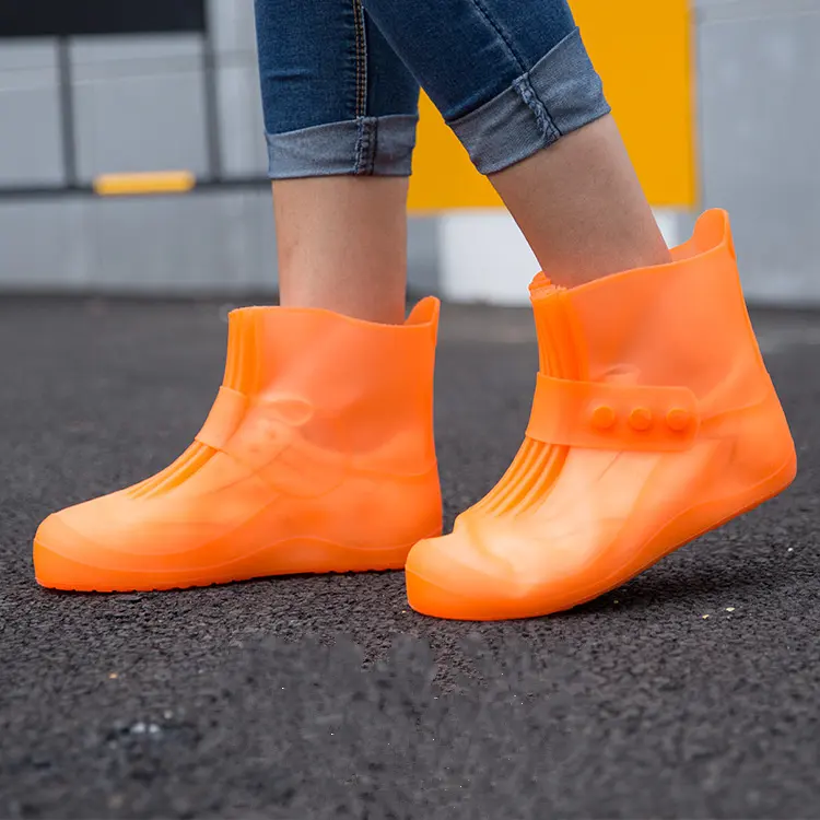 مصنع الجملة الرجال النساء الأطفال أغطية الحذاء غير نافذ للمطر المضادة للانزلاق سميكة للماء احذية المطر