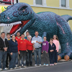 Thực Tế Jurassic Thế Giới Đi Bộ Dành Cho Người Lớn Phim Hoạt Hình Kích Thước Cuộc Sống Inflatable Dinosaur T-REX Trang Phục - Product Image 6