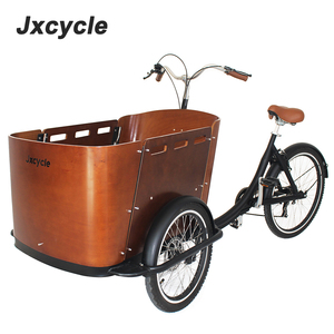 Vtt <span class=keywords><strong>cargo</strong></span> à 3 roues, 20 modèle, avec boîte en bois, nouveau design - Product Image 3
