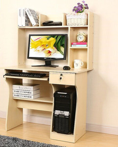 Simple moderna sala de estar estudio de series de escritorio de la computadora con librero - Product Image 2