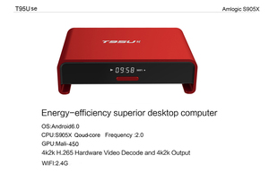 fábrica de streaming se t95u mali 450 8 core gpu quad core android 6.0 <span class=keywords><strong>2</strong></span> gb 16 gb s905x amlogic caja de la tv inteligente - Product Image 5