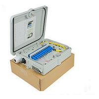Boîtier de terminaison de distribution de fibres optiques extérieur à 4, 6, 8, 12, 16, 24, 48 cœurs/ports, panneau de brassage