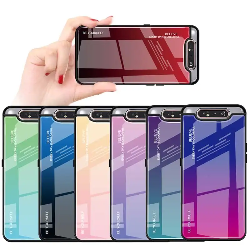 2023 New design Hot Selling TPU+Glass Phone Cover Case new case cover For Samsung Galaxy A80 A54 A34 A14