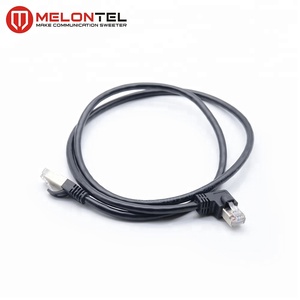 MT-5003-90 À Angle <span class=keywords><strong>Droit</strong></span> de Haute Qualité Cat.6 Câble STP LSZH <span class=keywords><strong>RJ45</strong></span> <span class=keywords><strong>Cordon</strong></span> De Raccordement Avec Bouchon En Métal - Product Image 4