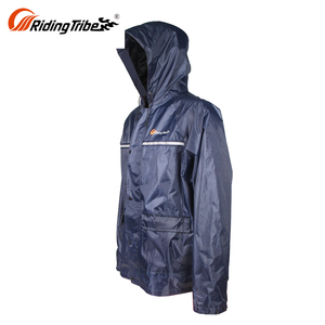 100% poliéster <span class=keywords><strong>impermeable</strong></span> tela azul sellado <span class=keywords><strong>cinta</strong></span> <span class=keywords><strong>impermeable</strong></span> con capucha para motociclistas chaqueta - Product Image 3