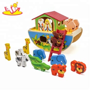 2023 nuovo arrivo educativo in legno arca di Noah set da gioco per bambini W12D106 - Product Image 6