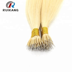 Suave remy sin procesar remy punta anillo nano extensiones de <span class=keywords><strong>cabello</strong></span> <span class=keywords><strong>para</strong></span> la venta - Product Image 3