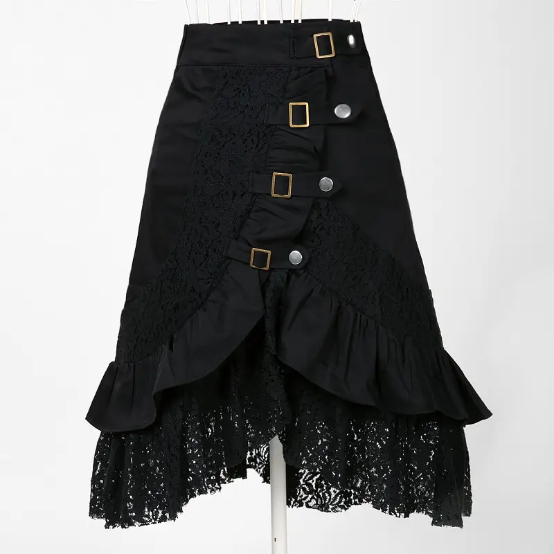 designer fashion skirts metallic emo wholesale shop gothic clothes for women