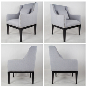Normal espacios acento habitación suave <span class=keywords><strong>gris</strong></span> sillón sillas de <span class=keywords><strong>roble</strong></span> - Product Image 6