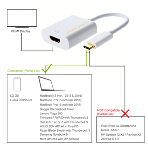 Cáp Chuyển Đổi Vàng USB3.1 HDMI Sang USB C Chế Độ DP Alt Cho <span class=keywords><strong>Apple</strong></span> Macbook Chromebook Mới - Product Image 3