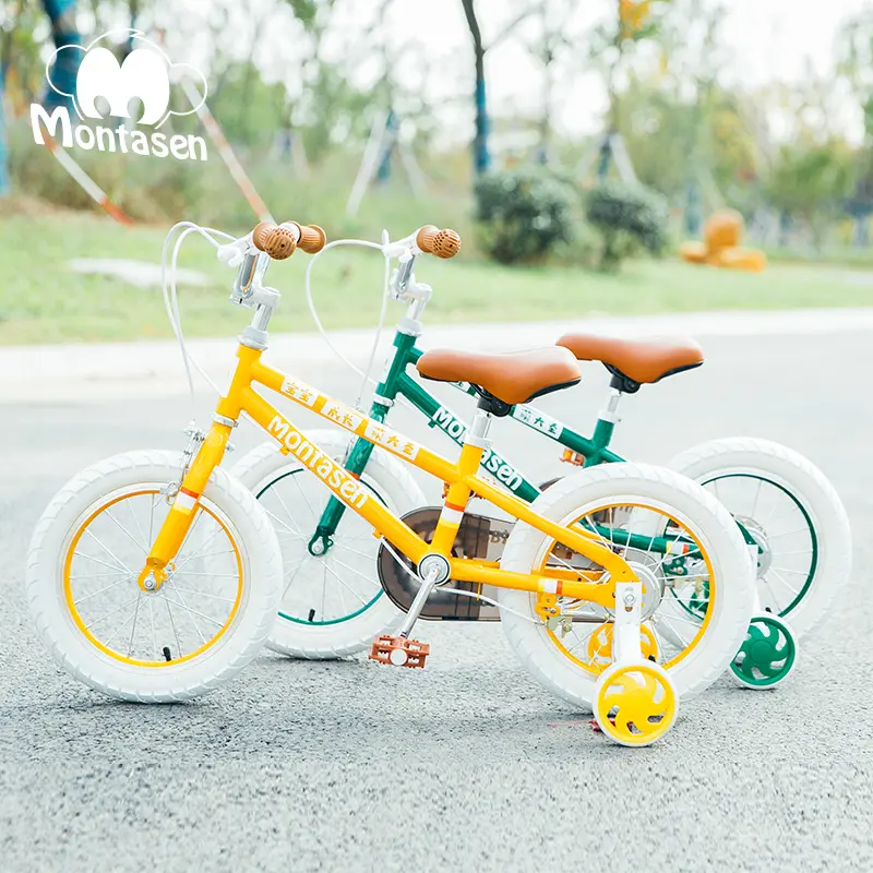 Montasen 12 "バランスバイク14インチまたは16インチ子供用自転車チャイルドバイクスチールフレームはいトレーニングホイールバイク自転車