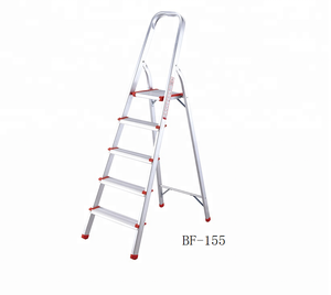Gấp 5 Bước Thang EN131 Hộ Gia Đình Nhôm Thang Trong Nước Thu Gọn Túi Thu Nhỏ 1.0-1.2Mm CE/EN131 150kgs 5 Bước BF-155 - Product Image 1