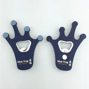 Promotional Custom logo soft PVC magnetic pvc bottle opener