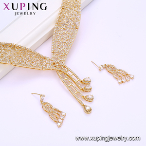 64629 Xuping Mode China Schmuck Lieferant 18K Charming CZ <span class=keywords><strong>Gold</strong></span> Schmuck <span class=keywords><strong>Set</strong></span> 2017 beste verkauf produkte - Product Image 5