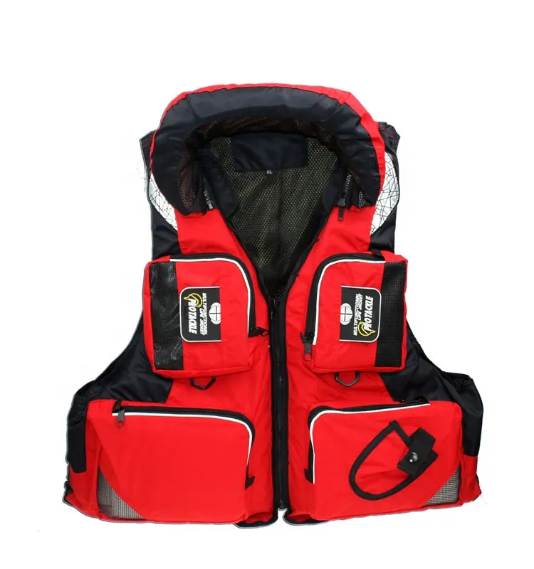 Người Lớn Cá Nhân Cơ Bản Marine Work Kayak Câu Cá Jumper Thể Thao Nổi Màu Cam An Toàn Cuộc Sống Jacket Vest Cho Snorkeling