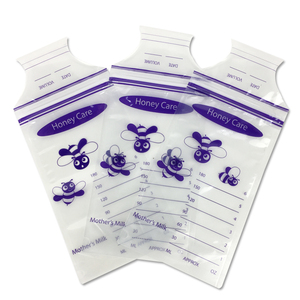 Breastmilk Storage Bags 200ML BPA FREE Leak Proof Baby Food Standing Up Pouch Breastmilk Storage Bags With Double Zipper