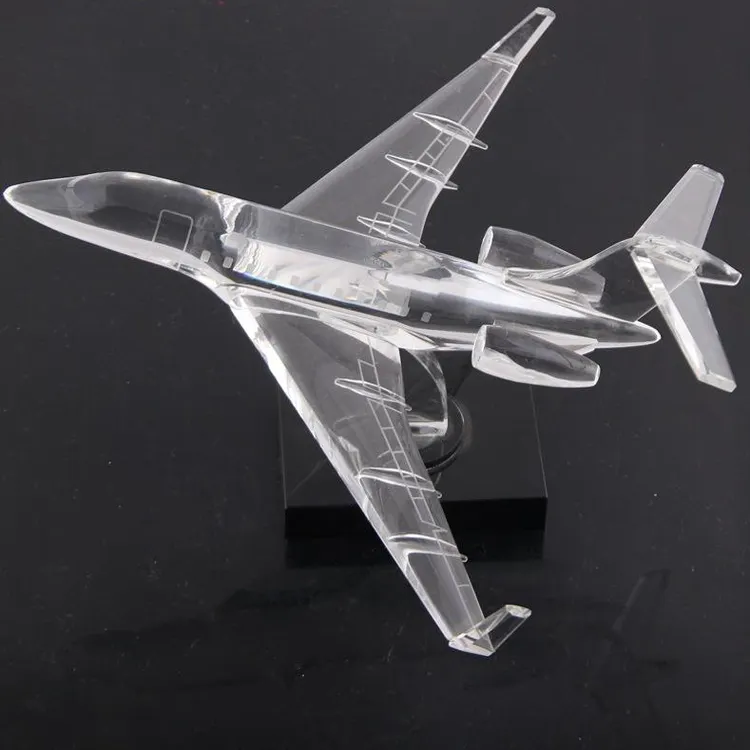 Wholesale Custom Plane Aircraft Ship Crafts Customized Scale Crystal Airplane Model