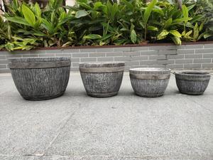 Poterie en béton pour maison et jardin, en <span class=keywords><strong>fibre</strong></span> <span class=keywords><strong>de</strong></span> verre, solide, durable, <span class=keywords><strong>de</strong></span> qualité supérieure, pour jardin d'extérieur - Product Image 5