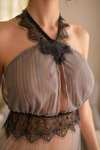 Halter Sexy Girl Tube Lace Transparent Spandex Babydoll Sexy Lingerie - Product Image 2