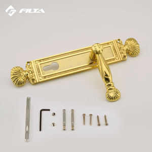 Herrajes para Puertas con Corona Dorada, Accesorios para Puertas de Uso General, Diseño de Lujo Dorado, Manija para Puerta - Product Image 2