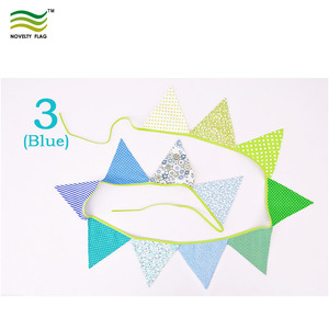 Banderines de tela personalizados ecológicos, decoración colorida reutilizable <span class=keywords><strong>para</strong></span> exteriores, <span class=keywords><strong>para</strong></span> fiesta en el jardín, guirnalda promocional, banderas - Product Image 5