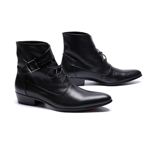 NA145 nuovo 2022 primavera autunno da <span class=keywords><strong>uomo</strong></span> a punta altezza aumento stivaletti moda maschile in pelle abito alto <span class=keywords><strong>tacchi</strong></span> alti - Product Image 5
