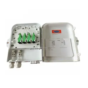 FTTH Distribution Box Outdoor 8 Port Wall Mounted Fiber Optic Terminal Box