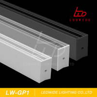 Perfil de Aluminio con Iluminación LED para Tira de LED de Vidrio