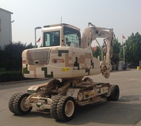 Gergedan Sıcak satış 9ton X9 Tekerlekli paletli ekskavatör İthal Japonya Motoru ile