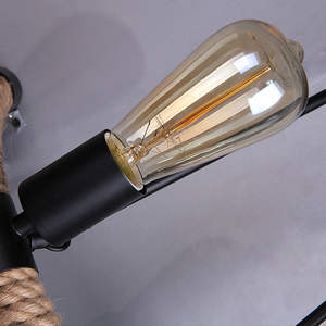 <span class=keywords><strong>Applique</strong></span> murale vintage en <span class=keywords><strong>corde</strong></span> de chanvre semi-circulaire, <span class=keywords><strong>applique</strong></span> murale industrielle - Product Image 5