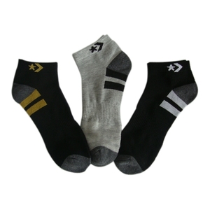 GSS-107 personalizada medio rizo de color a rayas diseño te negro malla algodon hombres calcetines deportivos - Product Image 1