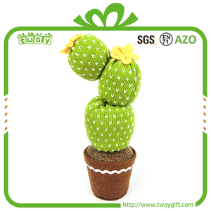 Nouveau Design Artificielle Tissu <span class=keywords><strong>Grand</strong></span> <span class=keywords><strong>Cactus</strong></span> Produit Plantes D'intérieur Unique Cadeau D'affaires Idées Faux En Pot Bonsaï Décoration Fleur - Product Image 1
