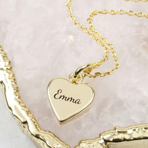 Collar personalizado de acero inoxidable chapado en oro de 18K para niñas, joyería personalizada con diferentes formas geométricas grabadas, nombre, mejor amiga - Product Image 2