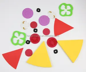 Vui Không độc DIY eva bọt bánh pizza craft kit cho trẻ em Hàng Châu đồ chơi