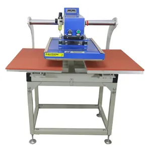 Factory direct sale pneumatic digital t shirt clothes hot stamping press machine