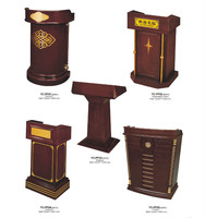 Muebles Comerciales Modernos, Diseño de Púlpito de Iglesia con Paneles de Madera para Aplicaciones en Hoteles
