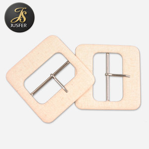 Cubierta de tela hebilla cuadrada con punta para prendas de vestir - Product Image 1