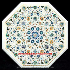 Table Carved Marble Top - Product Image 1