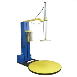 Máquina de embrulho de paleta totalmente automática, com sistema de controle remoto do filme do corte e da braçadeira, balança do pesagem opcional certificado ce