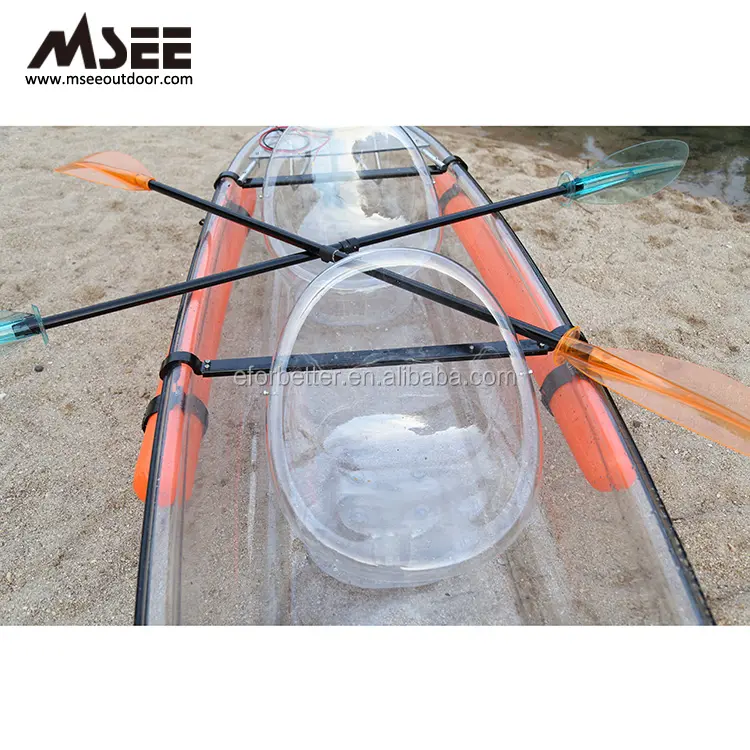 Customized fiber glass glass boat glass bottom with accessories sale