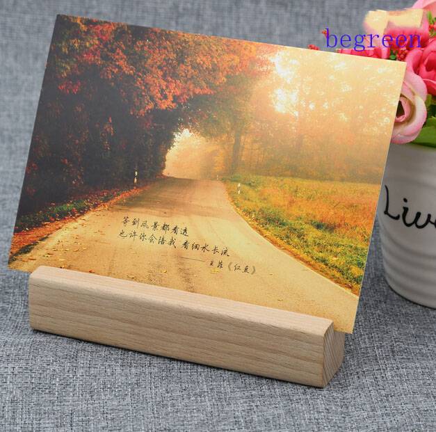 Деревенский держатель для карт из натурального Букового дерева с именем на свадьбу, настольный держатель для цифр