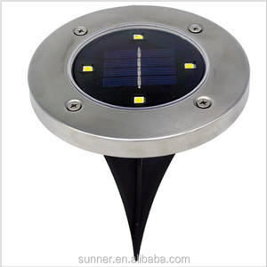 Solar al aire libre iluminación del jardín valla cubierta lámpara de <span class=keywords><strong>tierra</strong></span> SNT-D-4 - Product Image 1