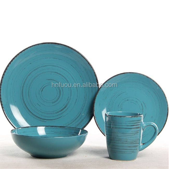 Wholesale Ceramic Dinner Set Luxury 16pcs Italian Tableware