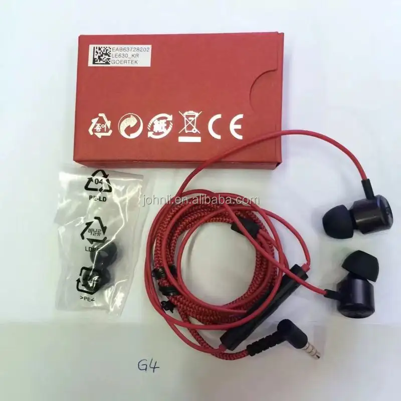 Original Earphone for LG G3 G4 G5 headset Genuine in ear handsfree noise canceling headphone