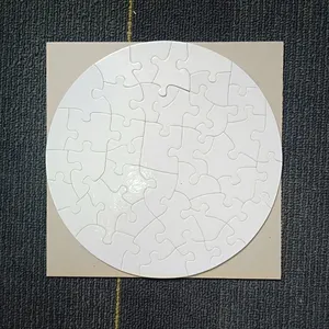 Puzzle imprimable rond, 20x20CM, bricolage, personnalisé, pour impression par Sublimation