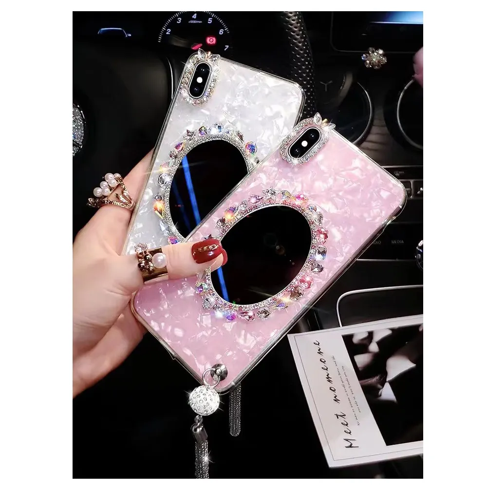 Women Lady Girl Diamond Case for iPhone XS MAX Magic Mirror Case for iPhone XR XS