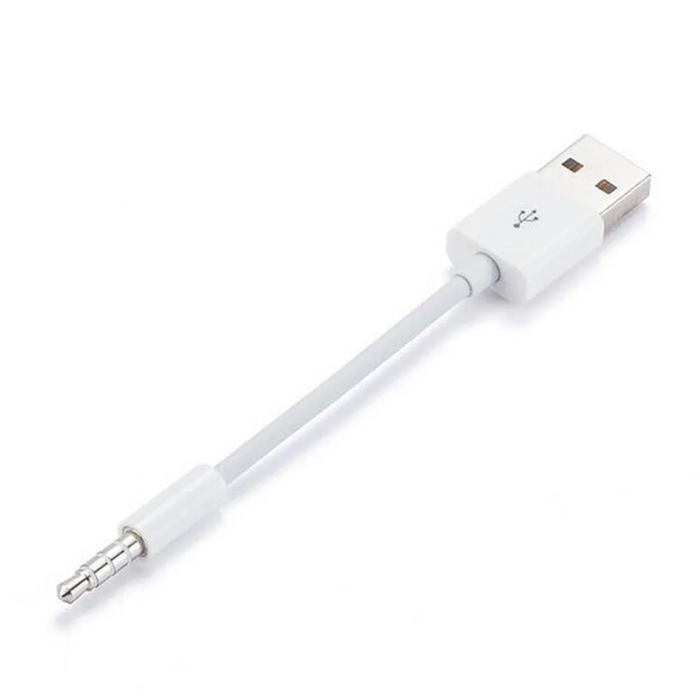 Supplier Atas 3.5 Mm Jack untuk USB 2.0 Data Sync Charger Transfer Audio Kabel Adaptor untuk Apple Ipod Shuffle 3rd 4th 5th 6th